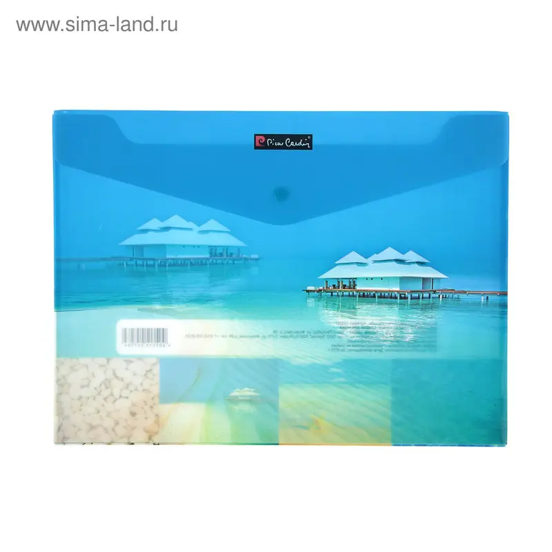 Папка-конверт на кнопке А4, Pierre Cardin 180мкм, Riviera Paradis