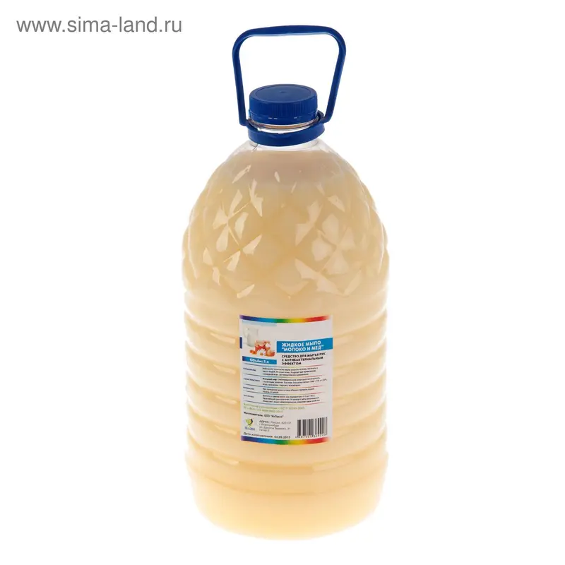 Мыло жидкое Мёд и Молоко ПЭТ, 5л