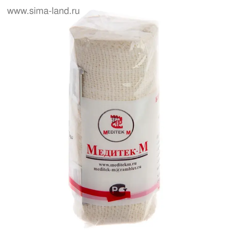 Бинт эластичный медицинский "Медитек" с застежкой, 8 х 150 см