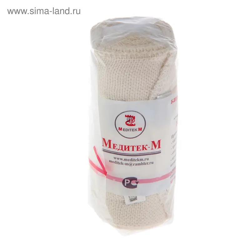 Бинт эластичный медицинский "Медитек" с застежкой, 10 х 300 см