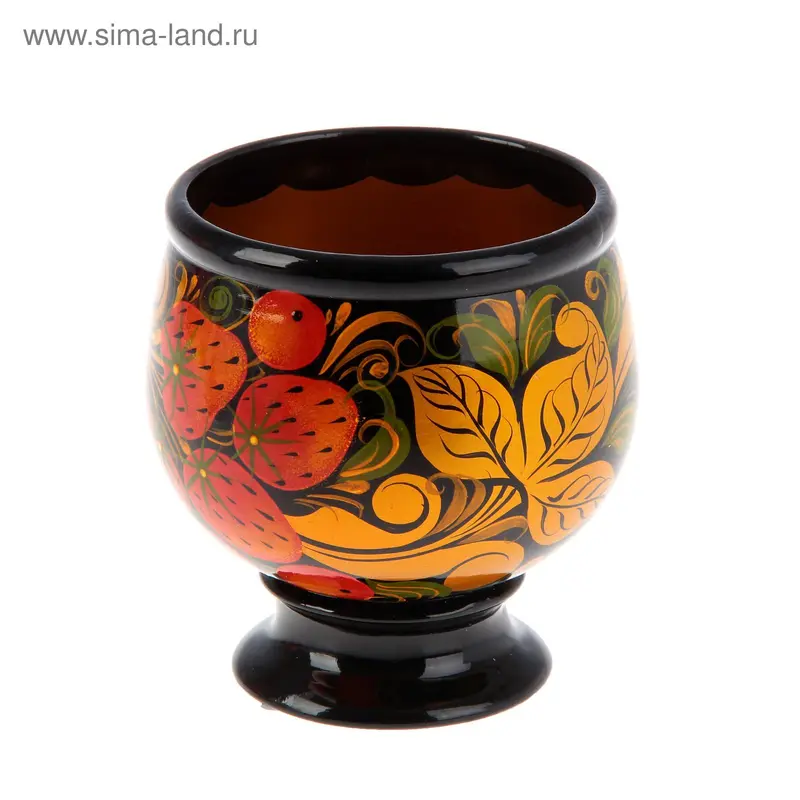 Бокал для напитка, хохлома