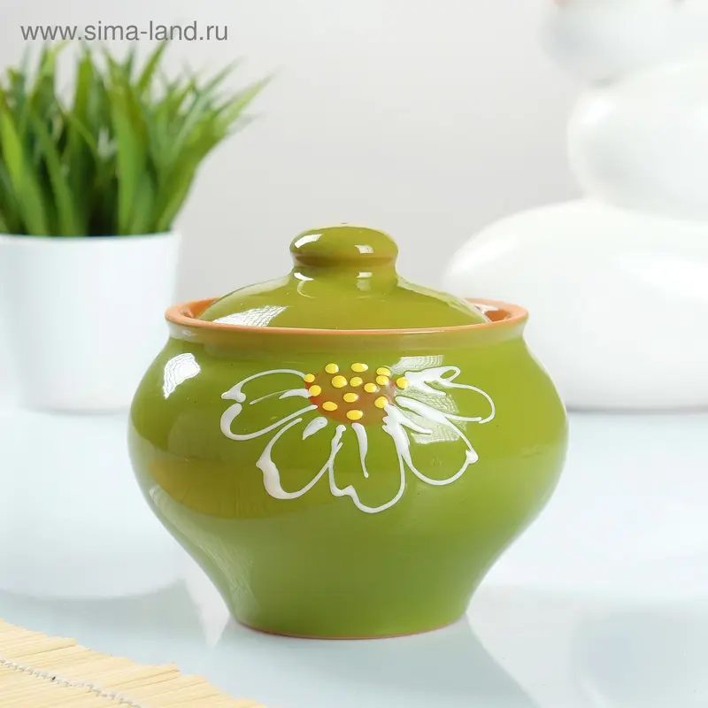 Горшочек "Псковский" 0,5л зеленый