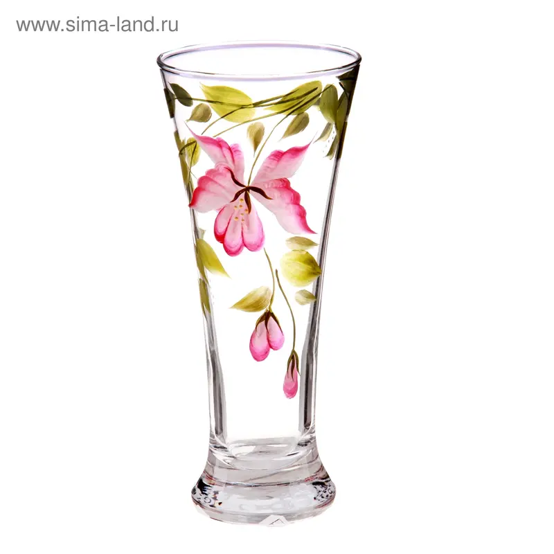 Ваза Виола красная талия 18 см 917600