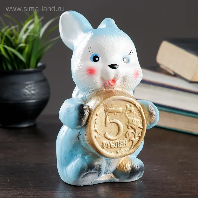Копилка "Зайчик с монетой", МИКС, 20 см