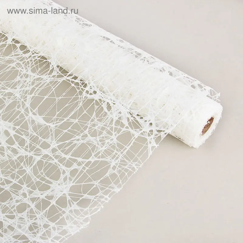 Сетка Абака искусственная, белый 53 см х 5 м