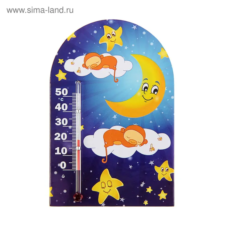 Термометр новогодний Обезьянки №8, магнит