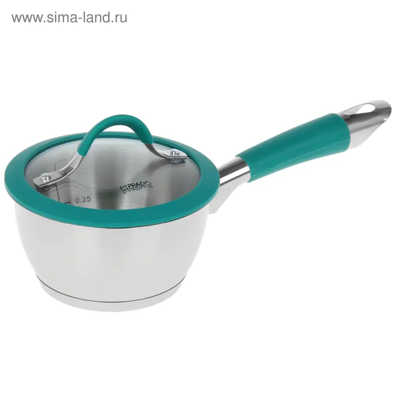 Ковш c крышкой Esprado Farve Wave, 14 х 7,5 см, 0,8 л