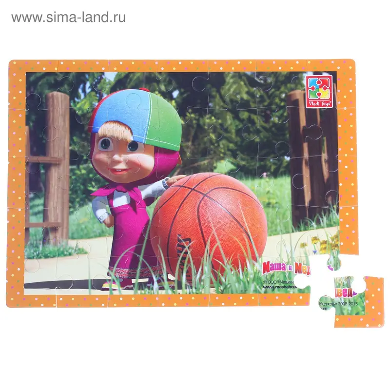 Пазл мягкий «Маша и мяч»