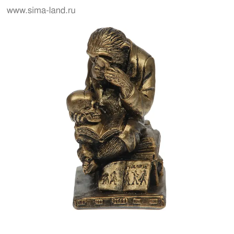 Сувенир "Обезьяна с черепом"