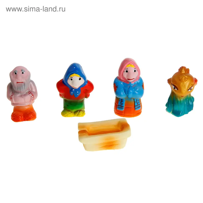 Набор резиновых игрушек "Сказка о рыбаке и рыбке"