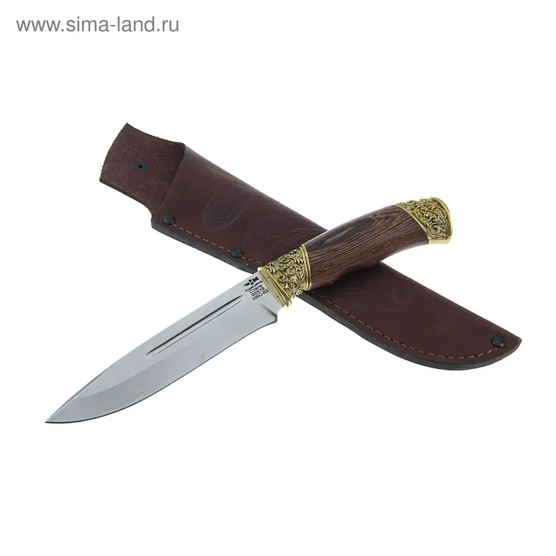 Нож "Охотник" (8396)к, рукоять-венге, береста, сталь 95Х18
