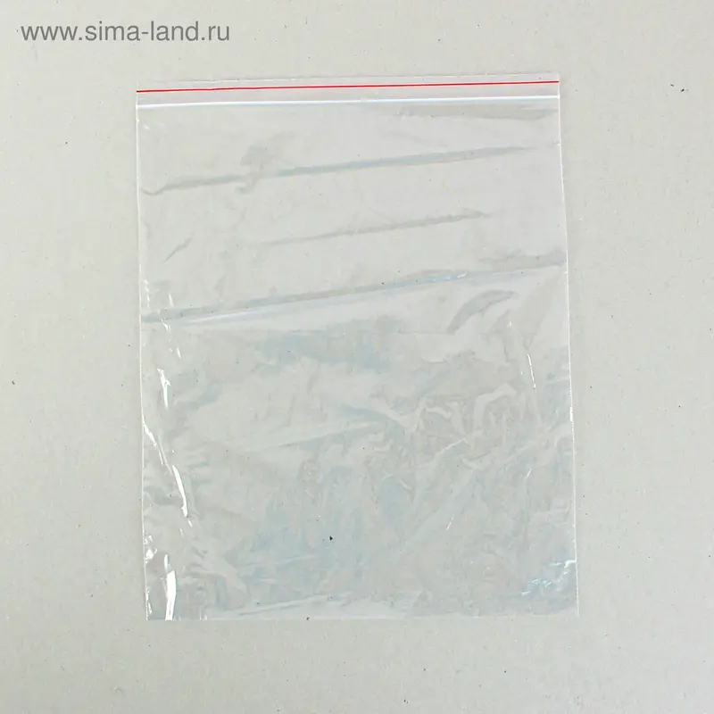 Пакет zip lock 25 х 30 см (с красной полосой)