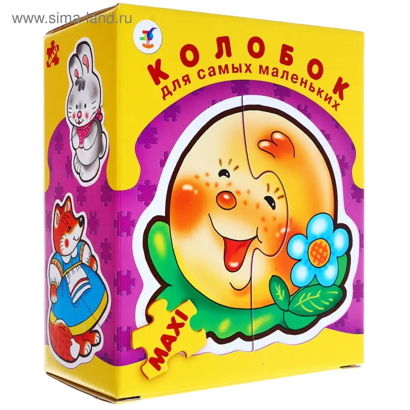 Пазлы «Колобок», 8 шт