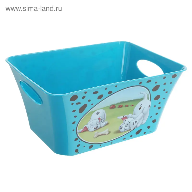 Корзина для игрушек "101 далматинец", 5 л, цвет бирюзовый
