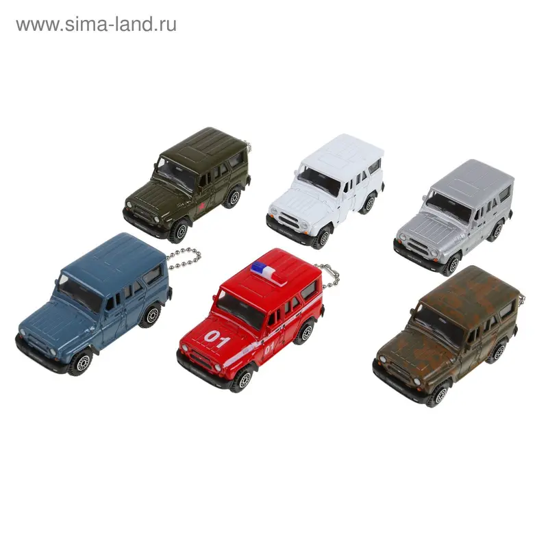 Модель машины Uaz Hunter, масштаб 1:60, брелок, МИКС