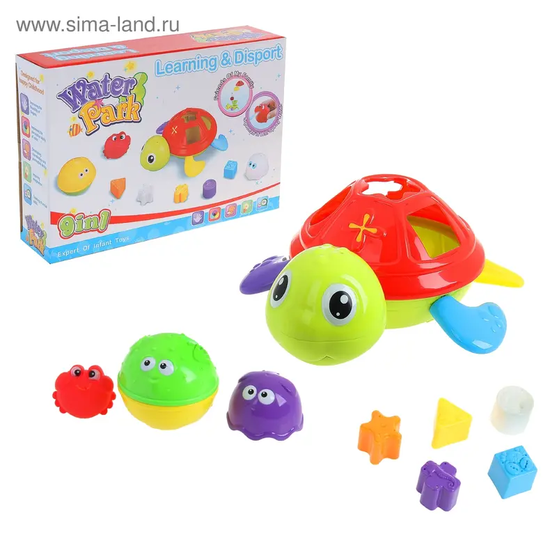 Игрушка для ванны, "Черепашка" логика