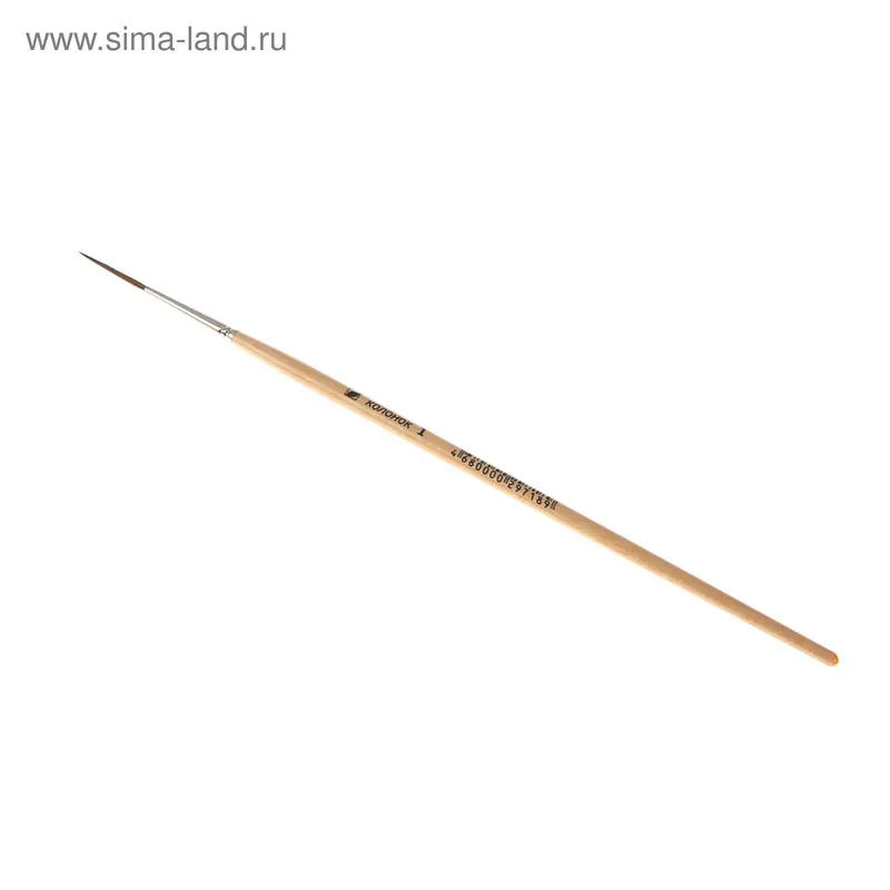 Кисть Лайнер Колонок №1 d-1,0 мм L-2 мм