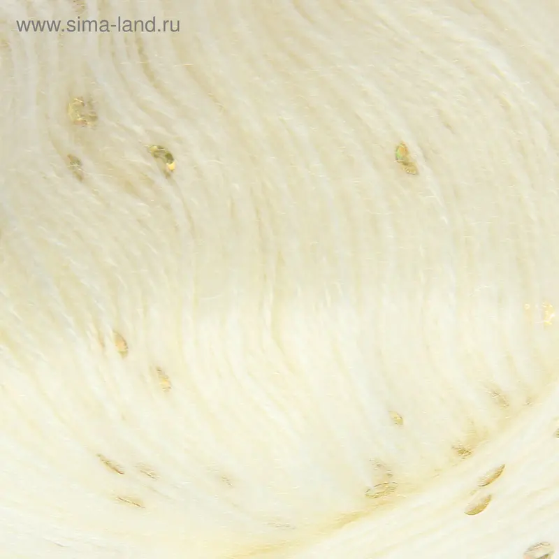 Пряжа"Angora Gold Pullu" 68%акрил,10%ПЭ, 9%мохер, 4%пайетки, 9%шерсть 215м/50гр (62 молочн.)