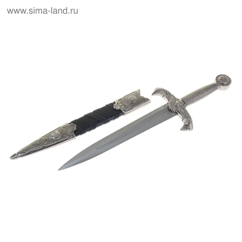 Кинжал "Полдень", резные ножны, 43х12х1,7см