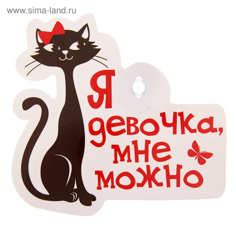 Автотабличка на присоске "Мне можно", 16 х8,6 см