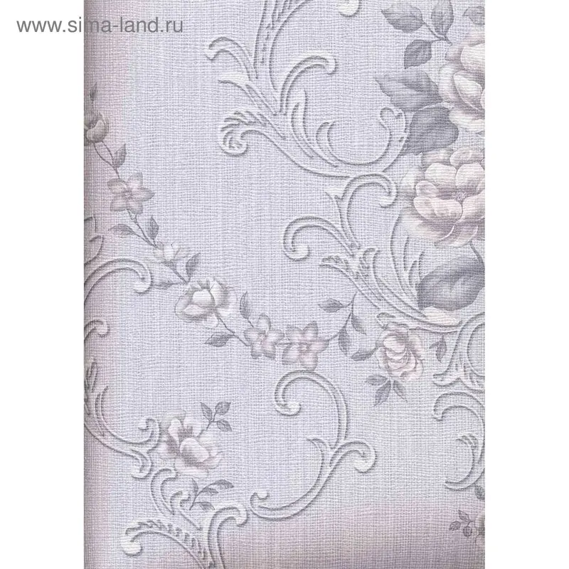 Обои дюплексные "Симфония", серые, 0,53 x 10,05 м