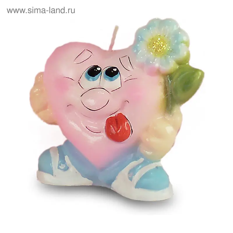 Свеча "Смайлик с ромашкой"
