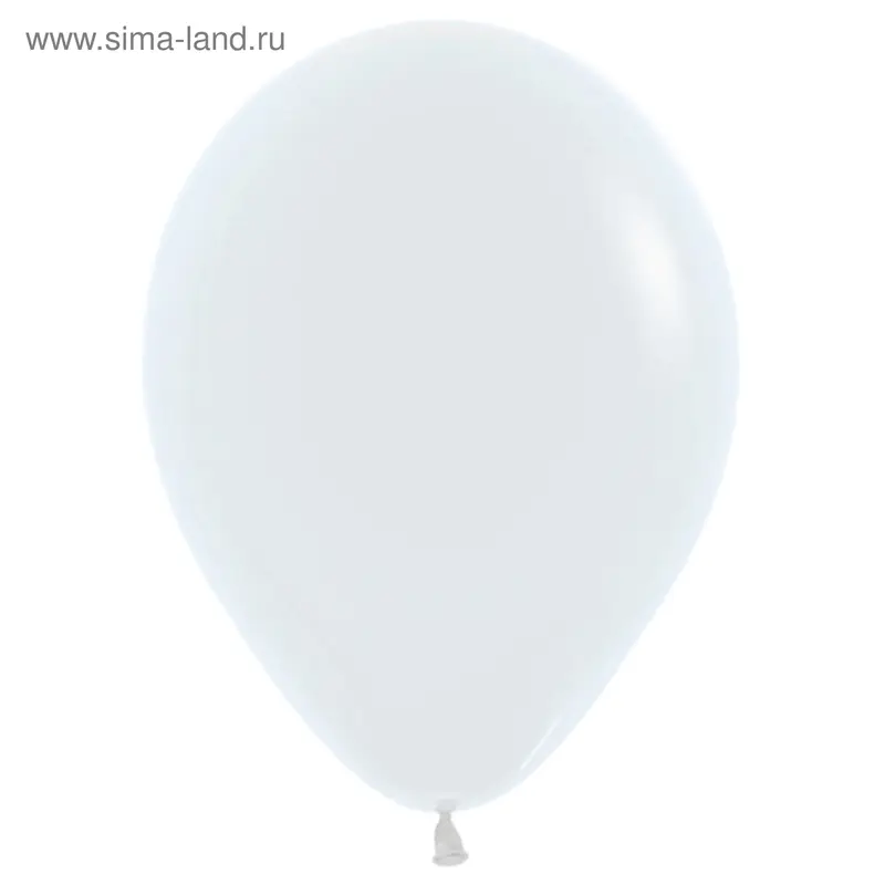 Шар латексный 10", пастель, набор 100 шт., цвет белый 005