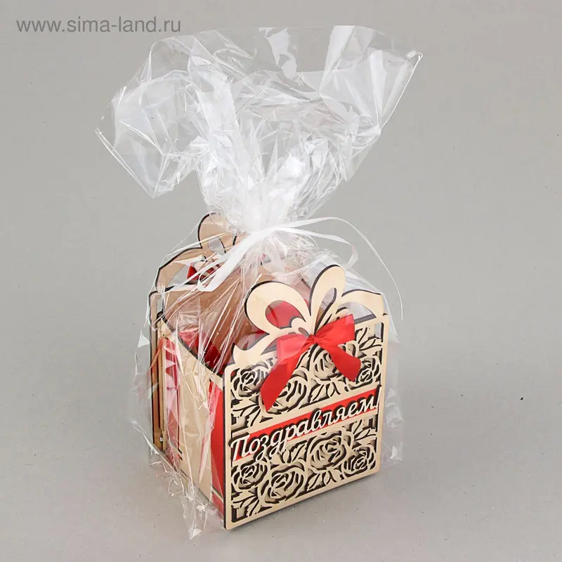 Подарочная коробка-сумка "Подарок", 13,5 х 11 х 20 см