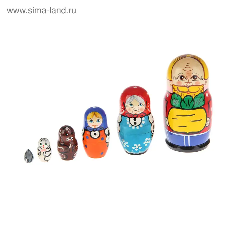 Матрёшка «Репка», 6 кукол, художественная роспись