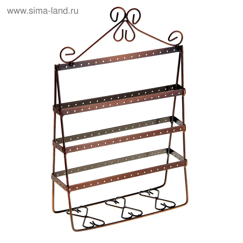 Подставка для украшений, 33*21*12,5 см, цвет медный