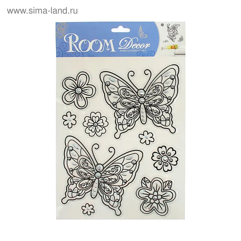 Наклейка интерьерная "Волшебная страна" МИКС 20х31 см
