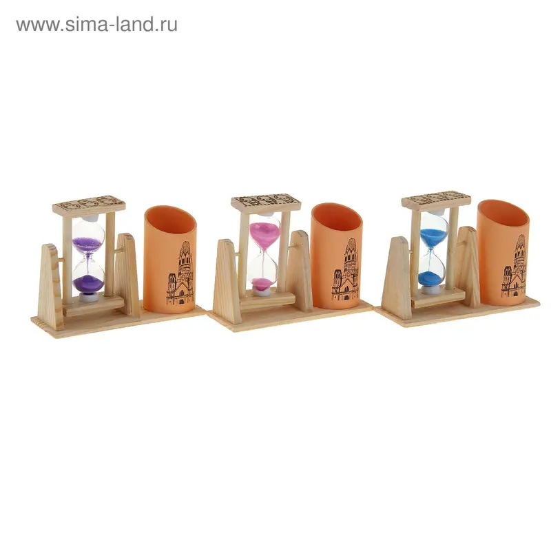 Часы песочные "Собор", микс песка, МДФ