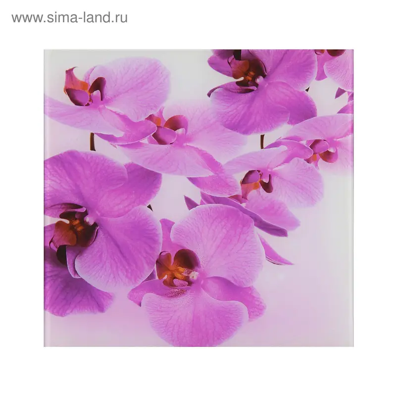Картина на стекле "Орхидеи" 30*30см