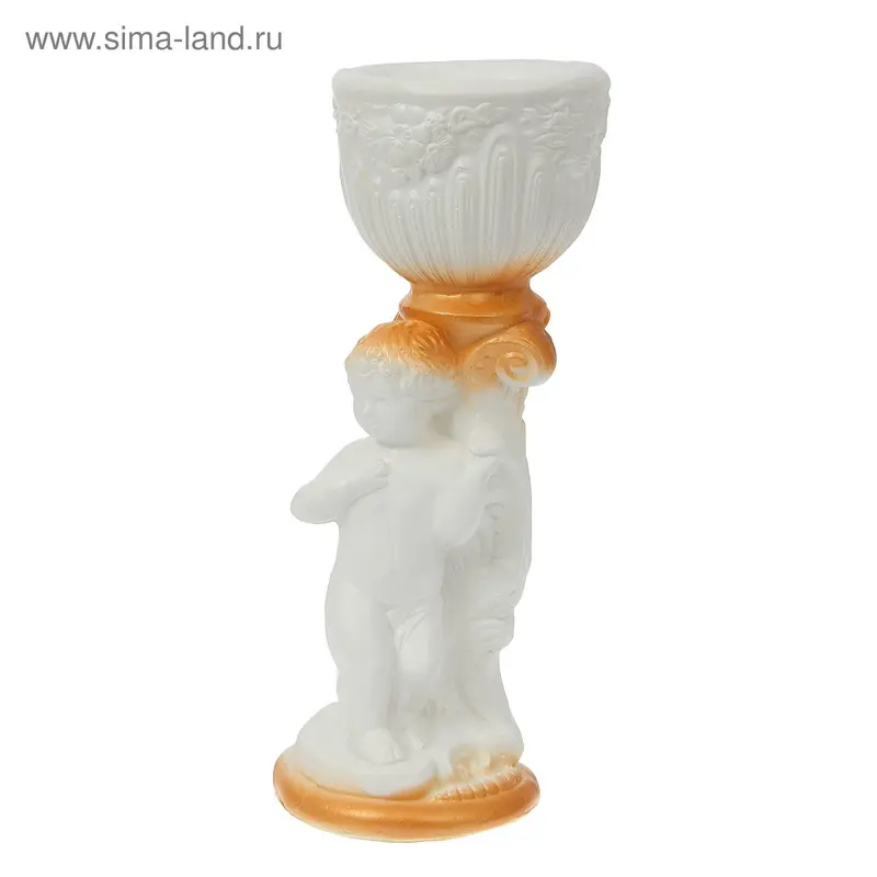Фигура с кашпо "Мальчик у колонны" микс 48см