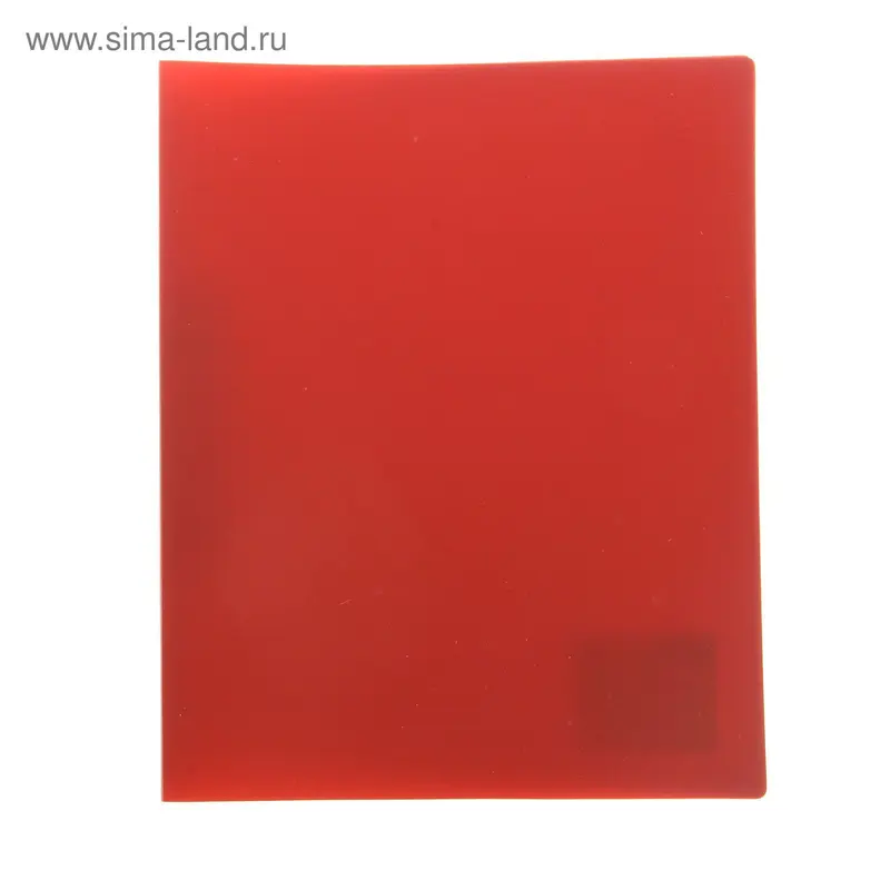 Папка на 2 кольцах А4 пластиковая, 25мм, BASIC, 500мкм, красная