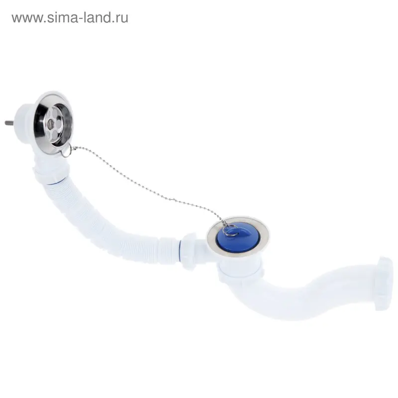 Сифон для ванны Aquant, с выпуском и переливом
