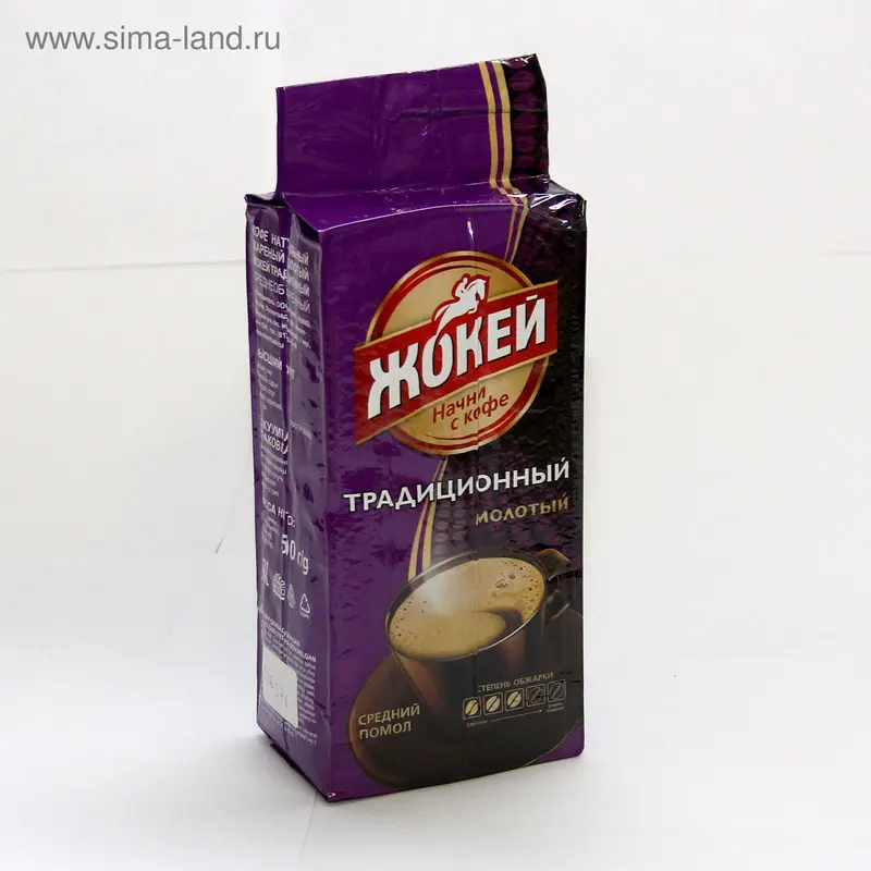 Кофе "Жокей" Традиционный молотый, высший сорт, 500 гр