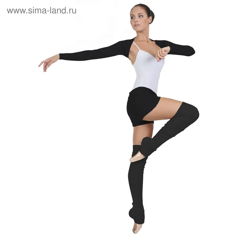 Болеро гимнастическое, размер 34, цвет чёрный
