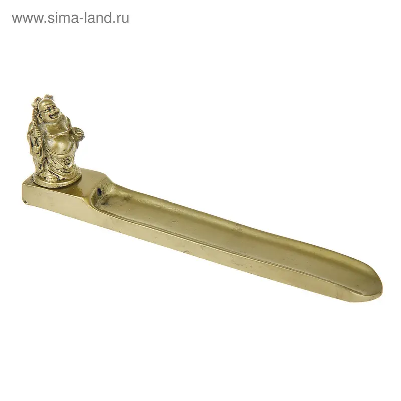 Подставка для благовония бронза "Хотэй" 22,5х3,4х6,5 см