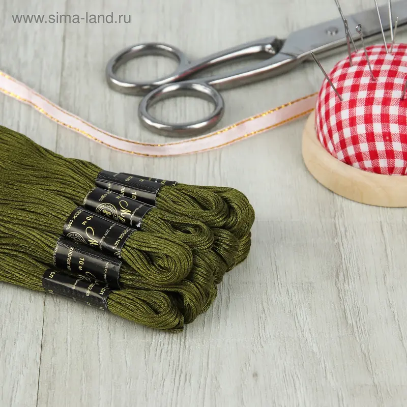 Мулине №4408,10±1м, цвет тёмно-зелёный