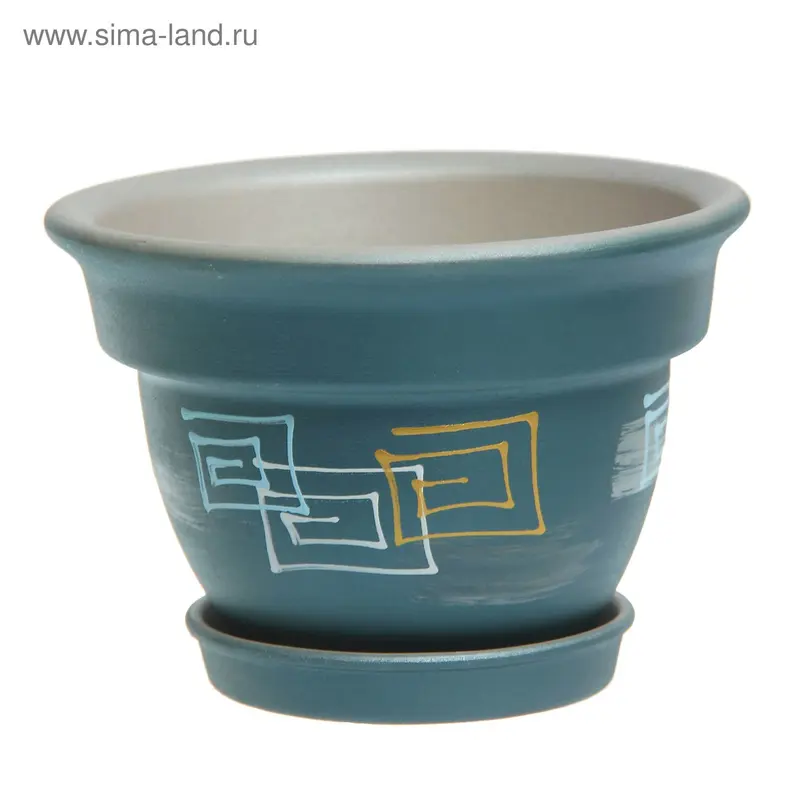 Кашпо "Колокол" орнамент, 1,2 л, микс