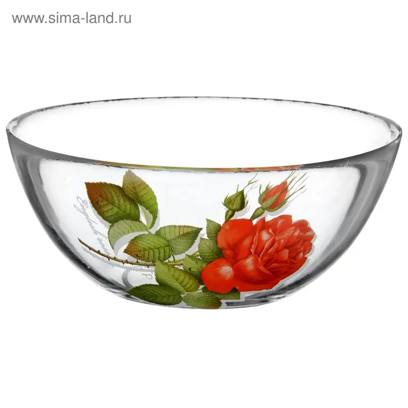 Салатник 250 мл «Алая роза», d=13 см