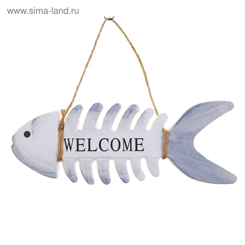 Табличка интерьерная Welcome, микс, 26,5 х 11 х 1,5 см