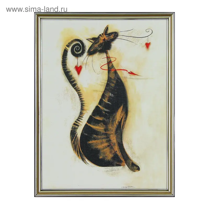 Картина Кошка 33х43 см