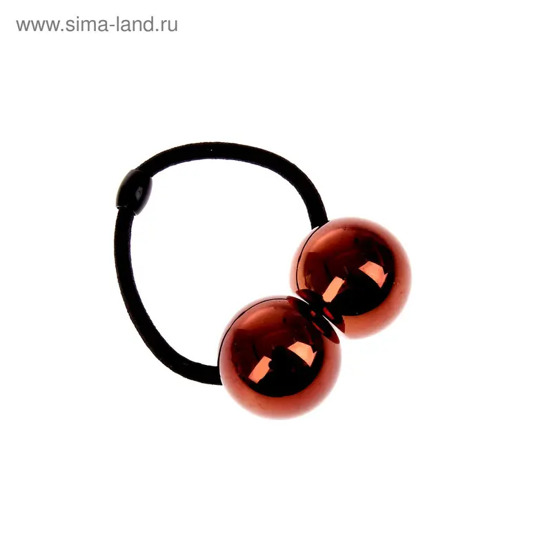 Резинка для волос "Дизэр" шарик глянец, 2,5 см, микс