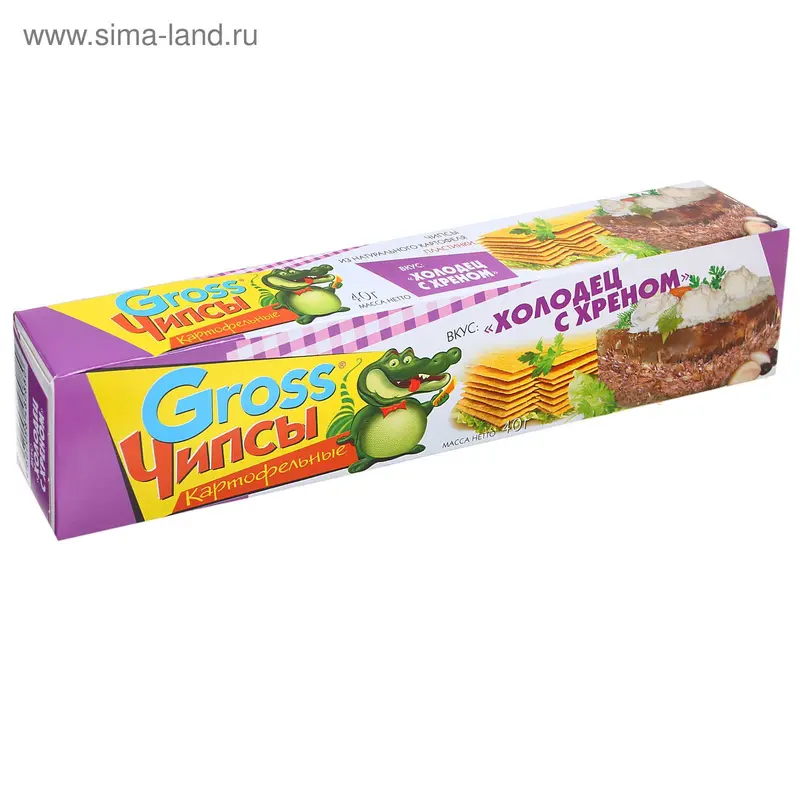 Чипсы Gross, холодец и хрен, 40 г