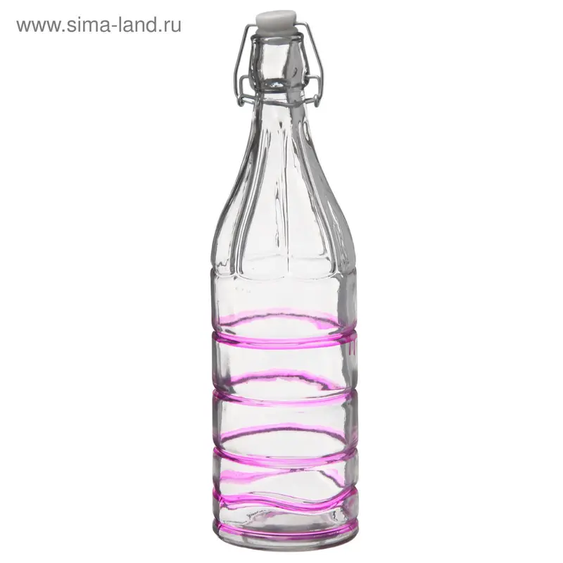 Бутыль для масла «Волны», 1,2 л 9×31 см, цвет МИКС