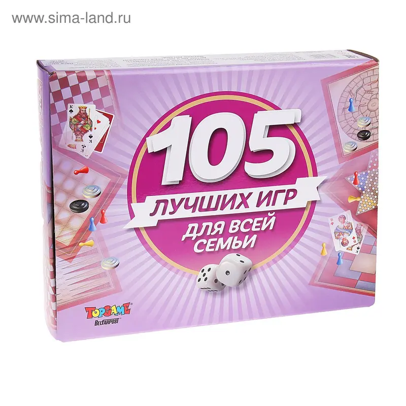 Настольная игра "105 игр для всей семьи"