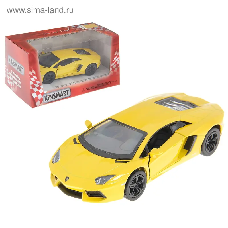 Машина Lamborghini Aventador LP700-4, масштаб 1:38, цвета МИКС