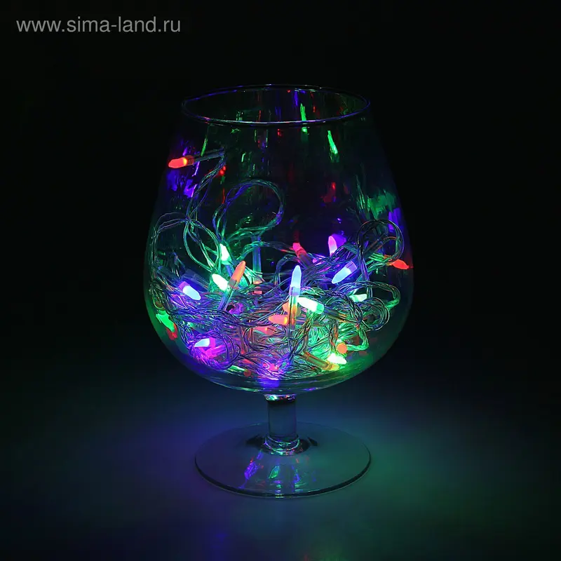 НИТЬ, 5 м, “Игла”, Н.С. LED-50-220V, моргает, RG/RB